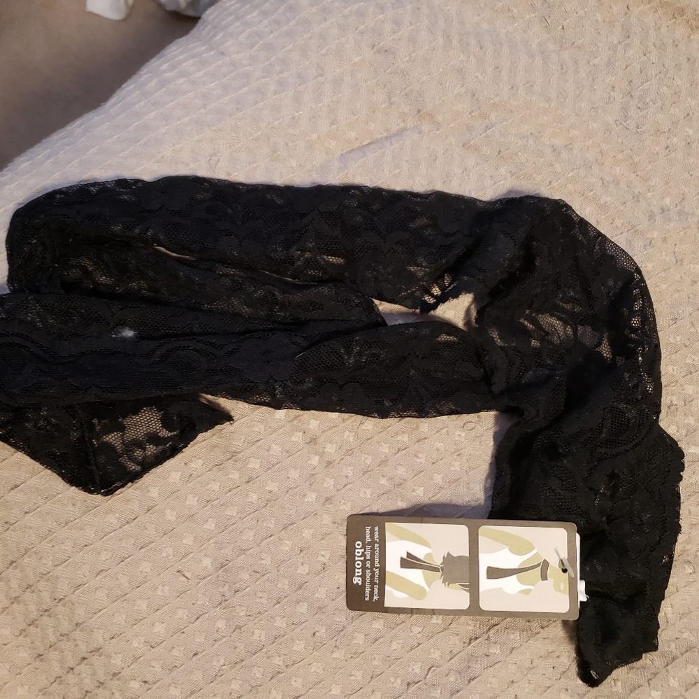 Black Oblong Scarf